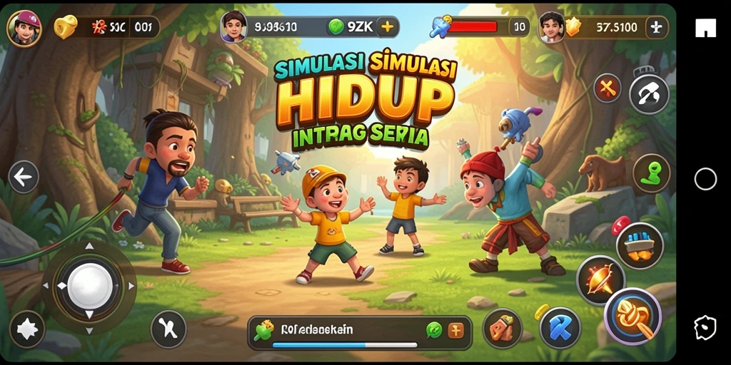 Tampilan gameplay menarik di 9ZK dengan karakter dan lingkungan yang hidup.