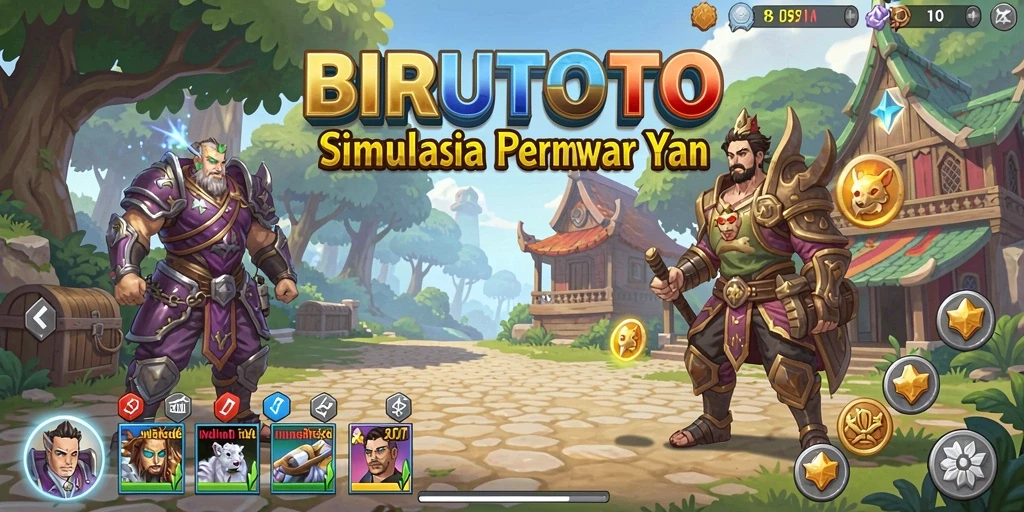 Tangkapan layar BIRUTOTO menunjukkan gameplay simulasi yang seru dan menantang.