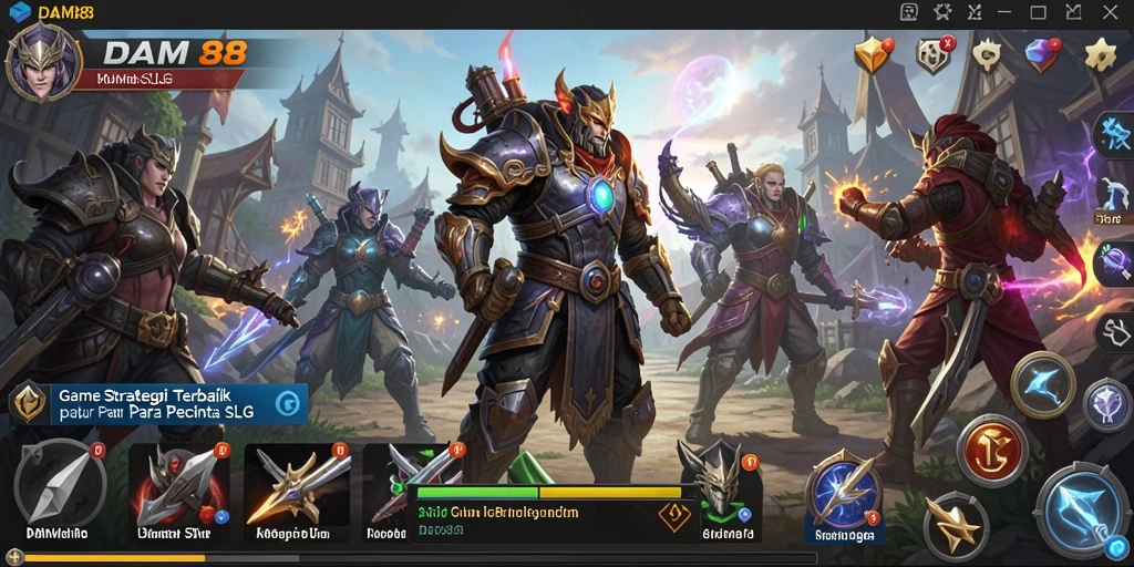 Tangkapan layar menunjukkan aksi mendebarkan dalam gameplay SLG di DAM88.