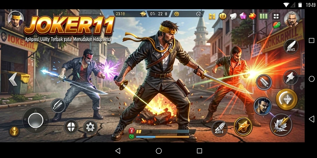 Tampilan utama JOKER11 dengan berbagai fitur utilitas.