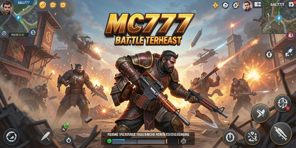 Gameplay seru dalam pertarungan Battle Royale di MC777.