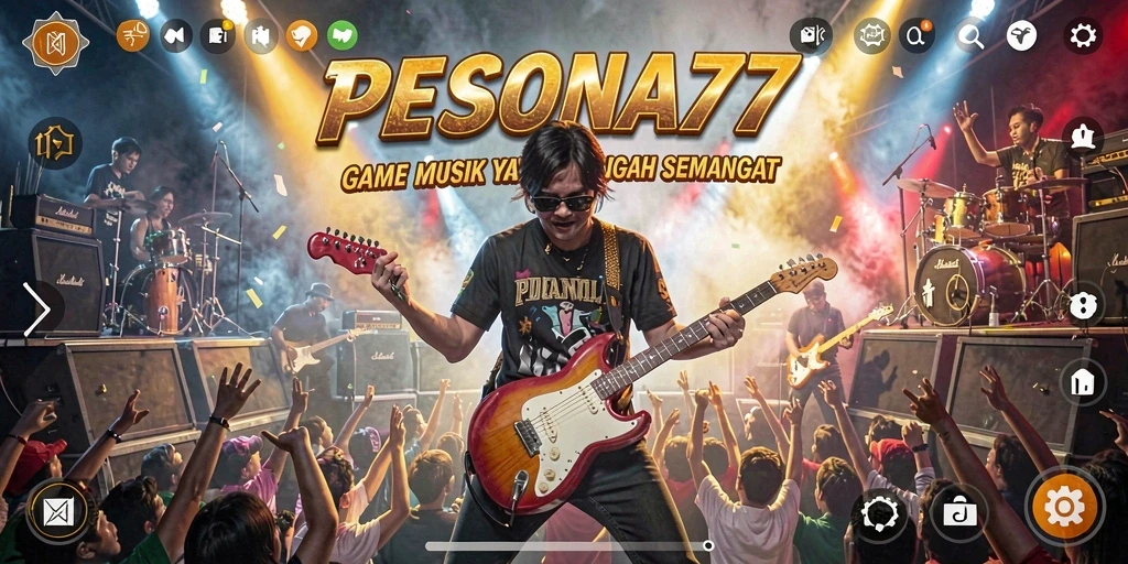 Screenshot PESONA77 menampilkan gameplay yang seru dan interaktif dalam permainan musik.