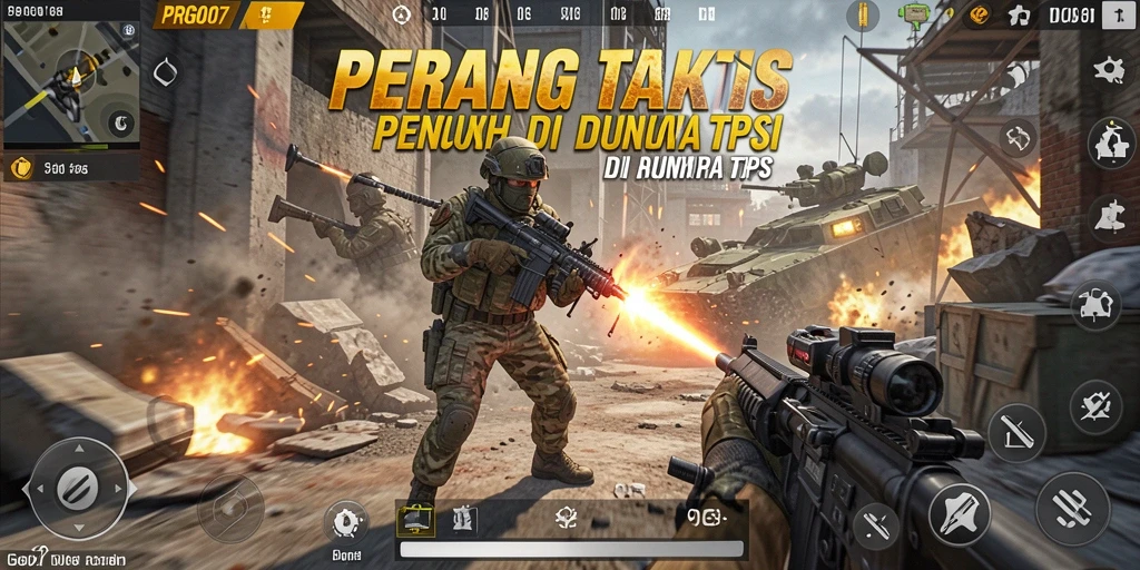 Tampilan gameplay menegangkan dan penuh aksi dalam PRG007.