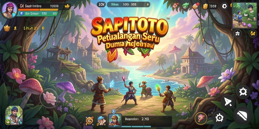 Tampilan gameplay seru dari game SAPITOTO yang penuh petualangan.