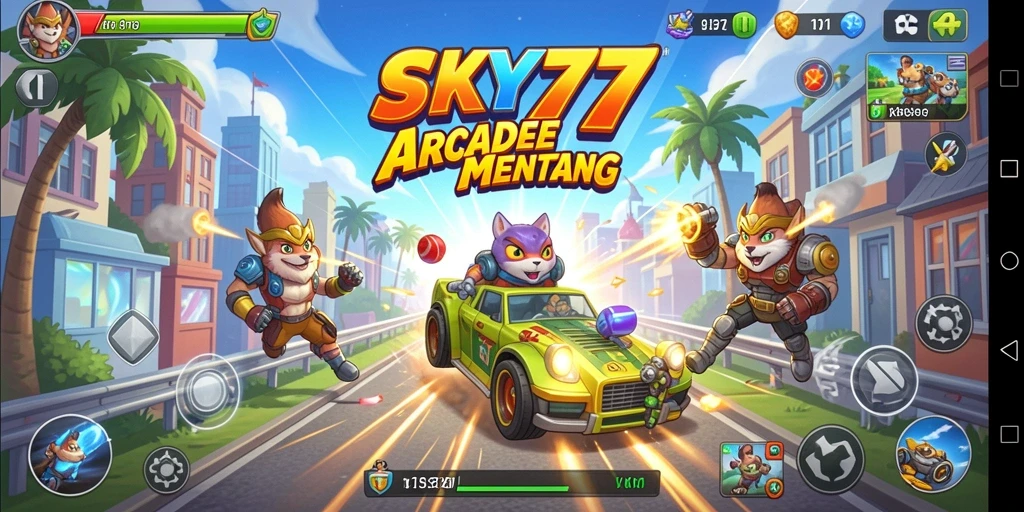 Tampilan gameplay <strong>SKY77</strong> dengan aksi seru dan tantangan menarik.
