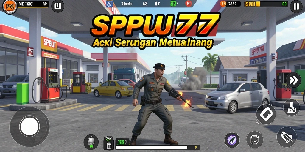 Gameplay SPBU77 yang mendebarkan dengan aksi seru.