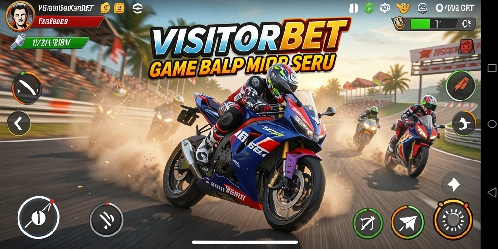 Tampilan gameplay seru dan mendebarkan dalam VISITORBET.