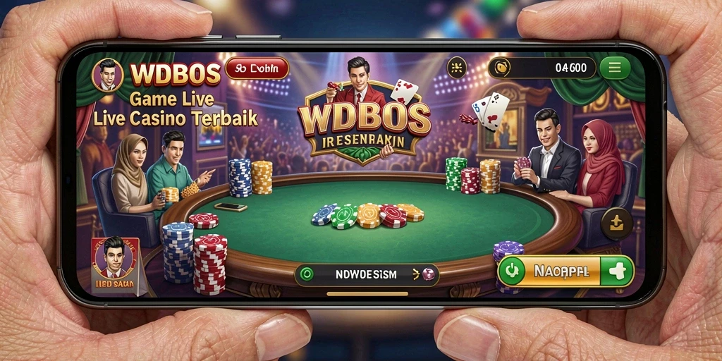 Tampilan gameplay Live Casino yang menarik dan interaktif di WDBOS.